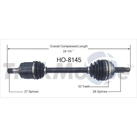 Surtrack Axle Cv Axle Shaft, Ho-8145 HO-8145